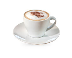 Cappuccino mit Kakao
